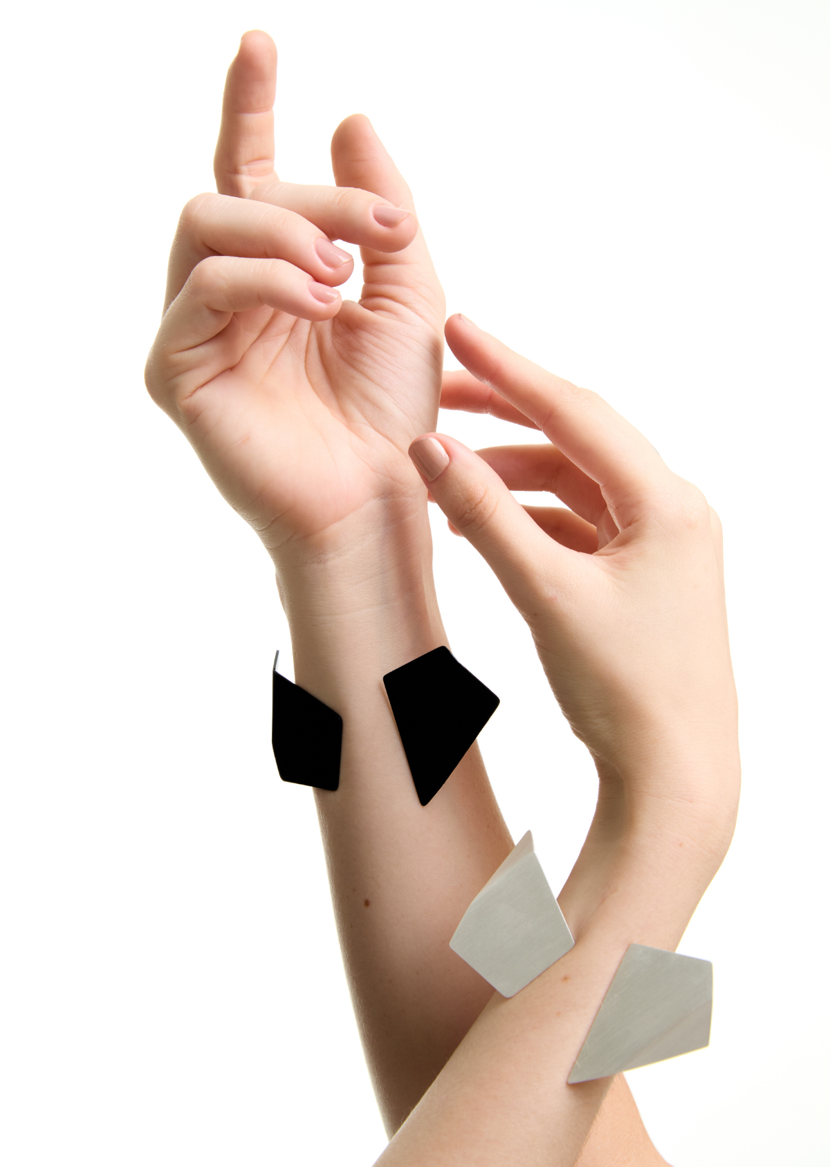 Bracelete Vértice Duplo Prata