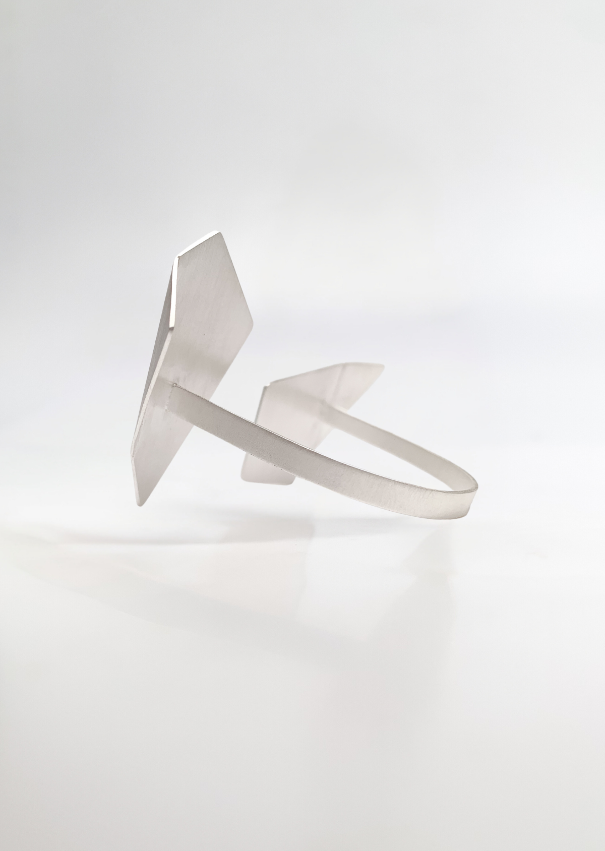 Bracelete Vértice Duplo Prata