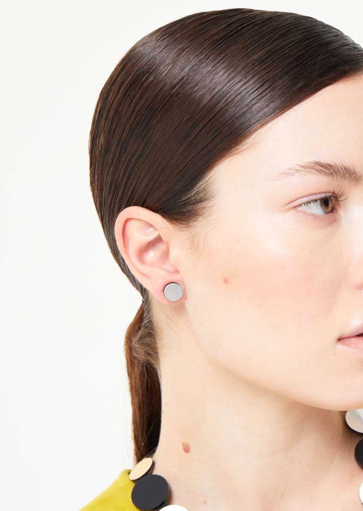 Brinco Abstração Dots Prata