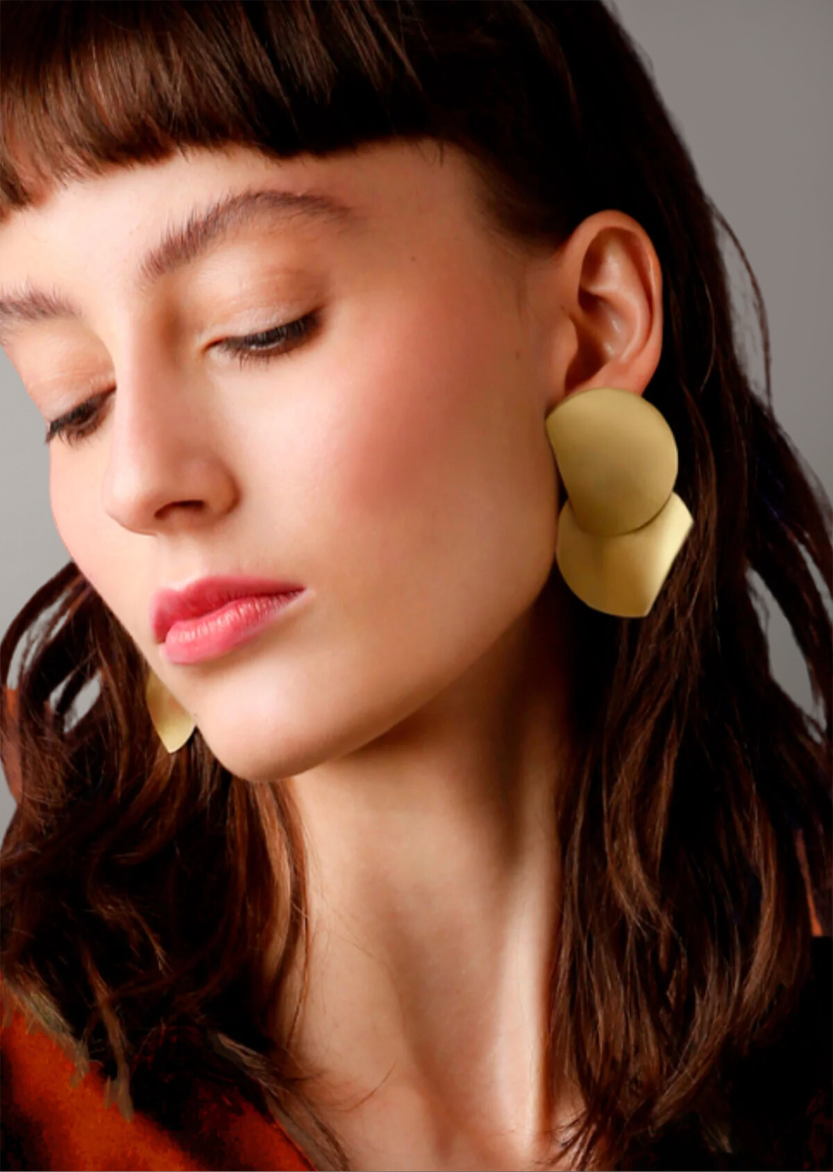 Brinco Contraponto Dourado Duplo