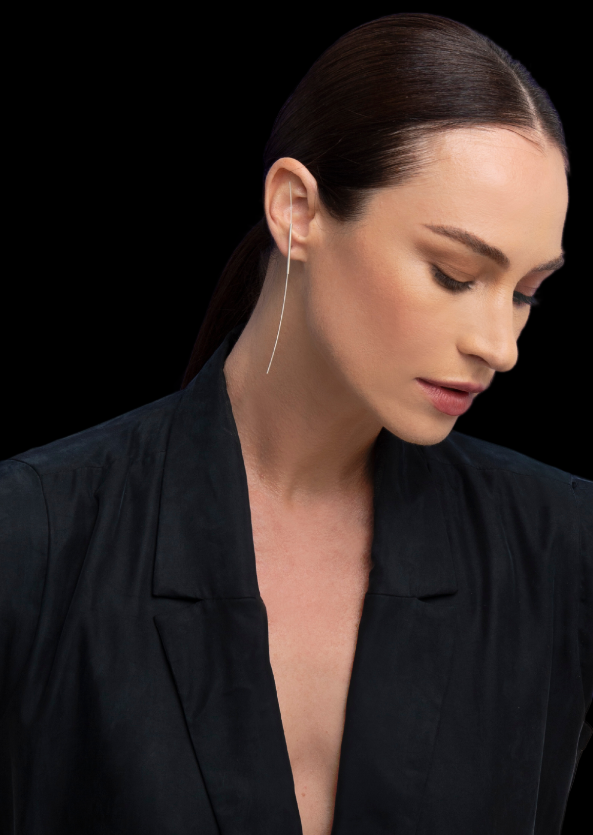 Brinco Fio Mole Prata