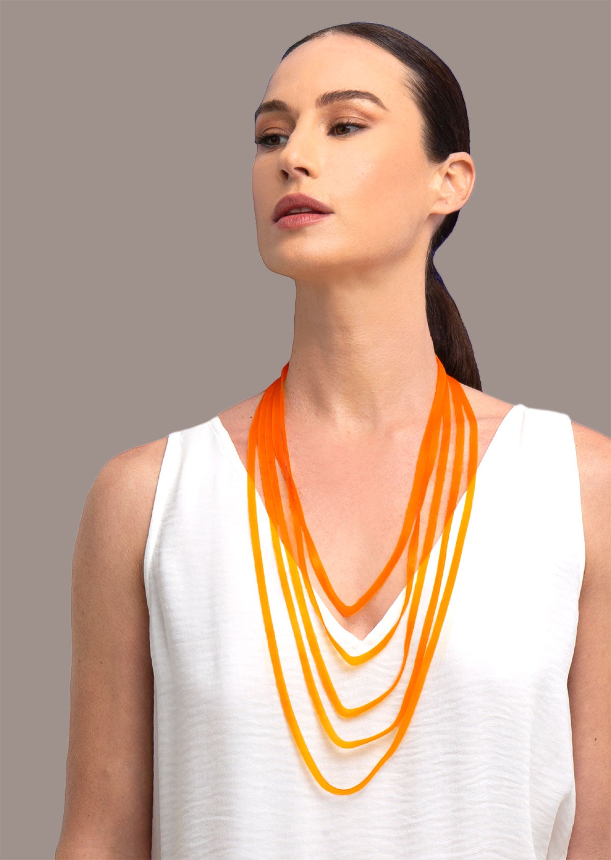 Colar Seringueira Laranja