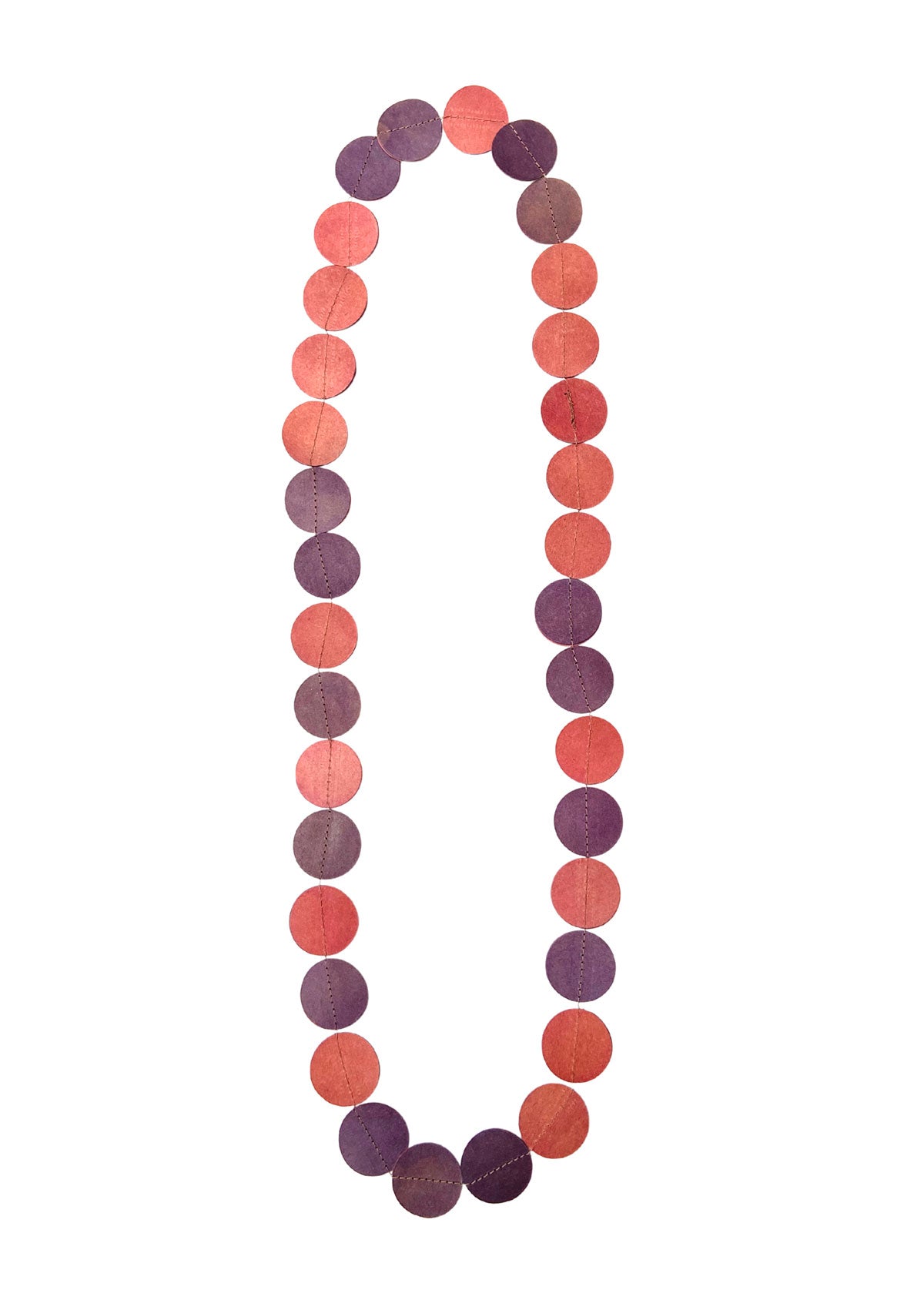 Colar Solares Rosa Antigo e Roxo