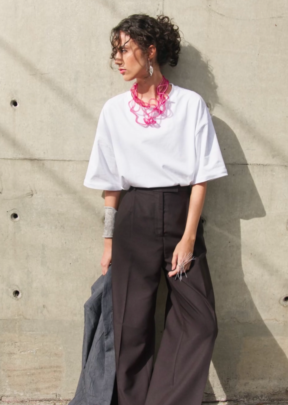 Colar Etéreo Vermelho e Branco