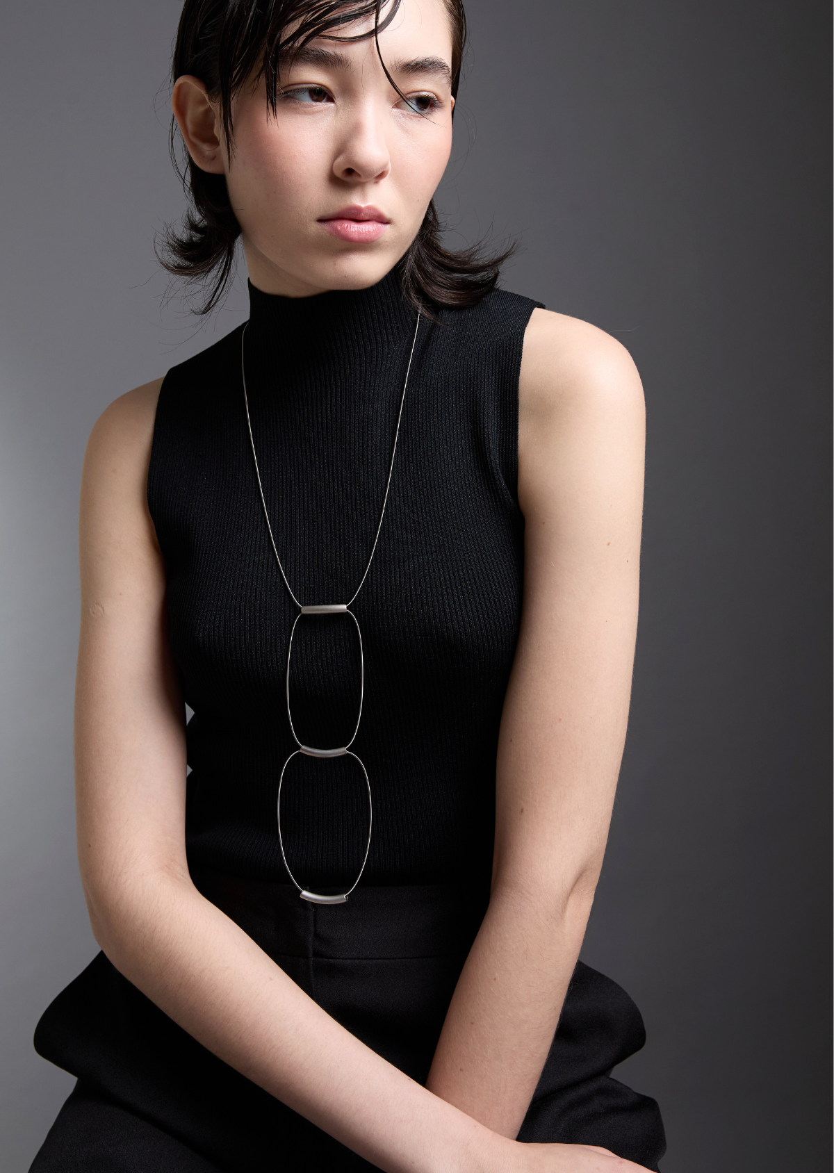 Colar Brio Prateado Simples