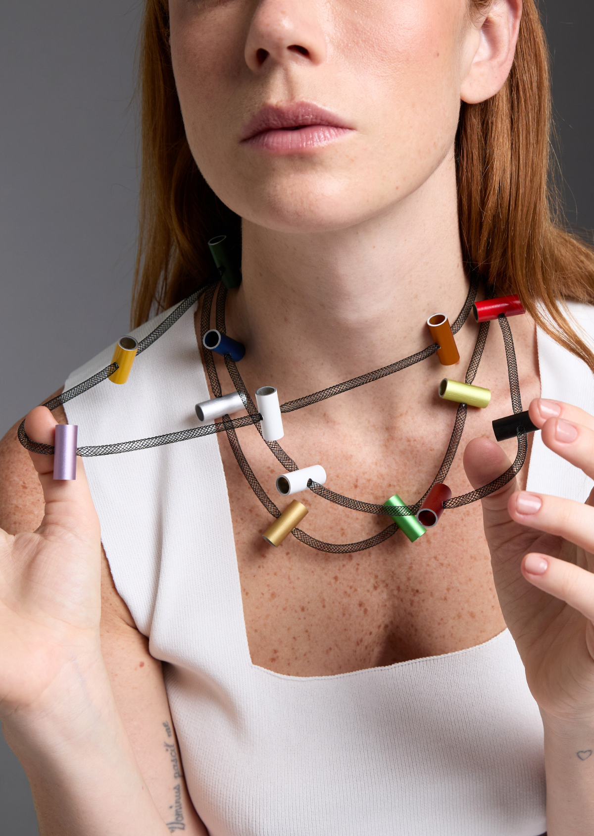 Colar Tubinhos Cores