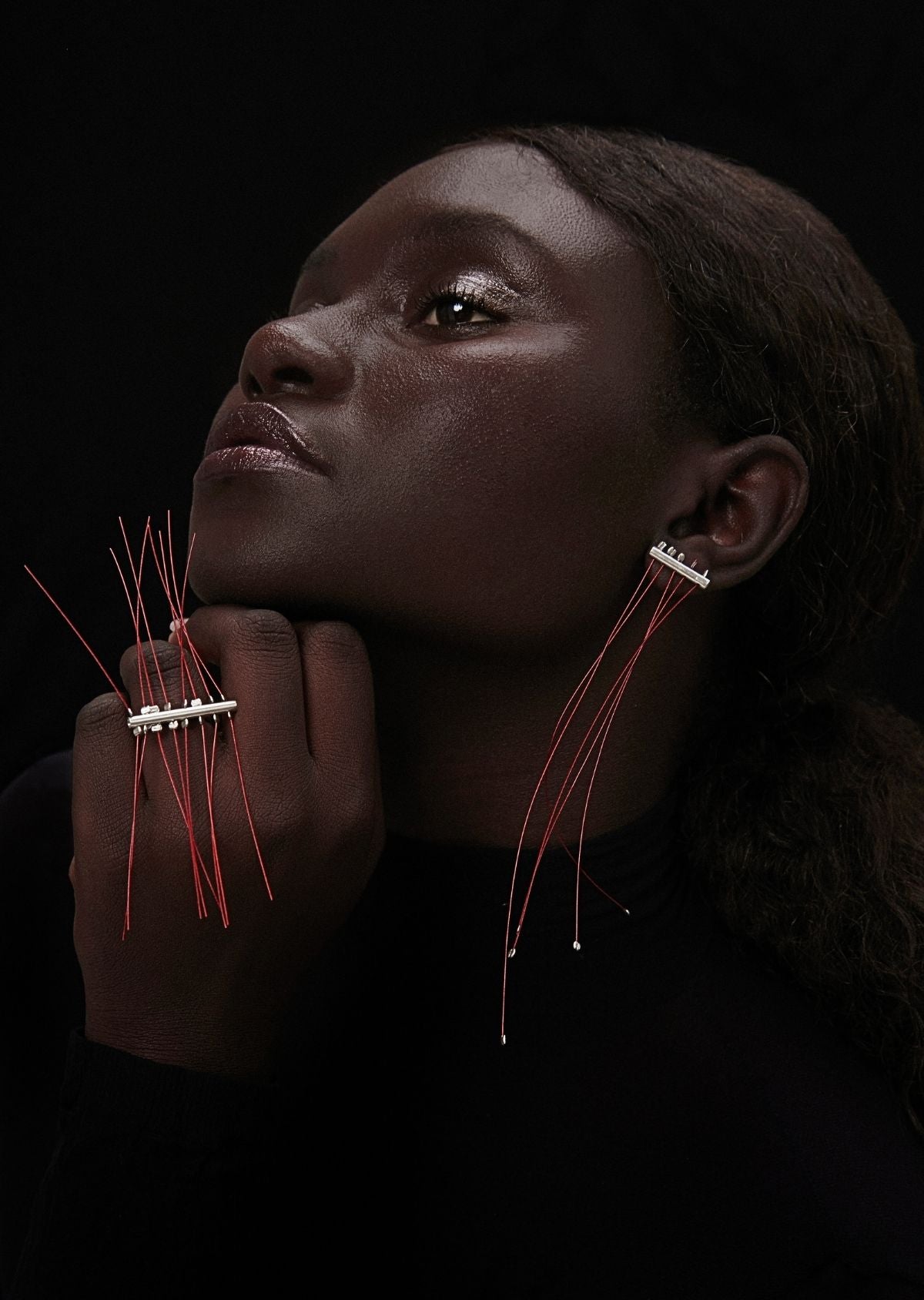 Anel Tubos Vermelho M