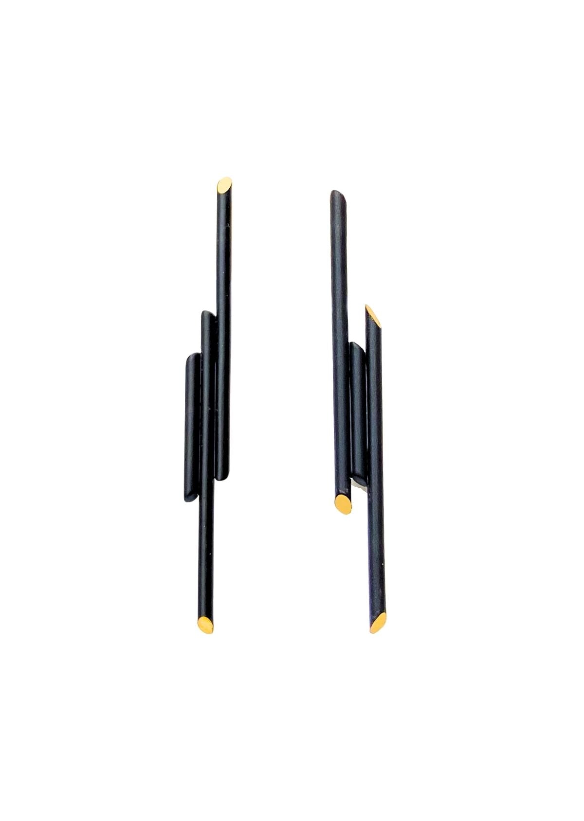 Brinco Sombra e Corte H Preto
