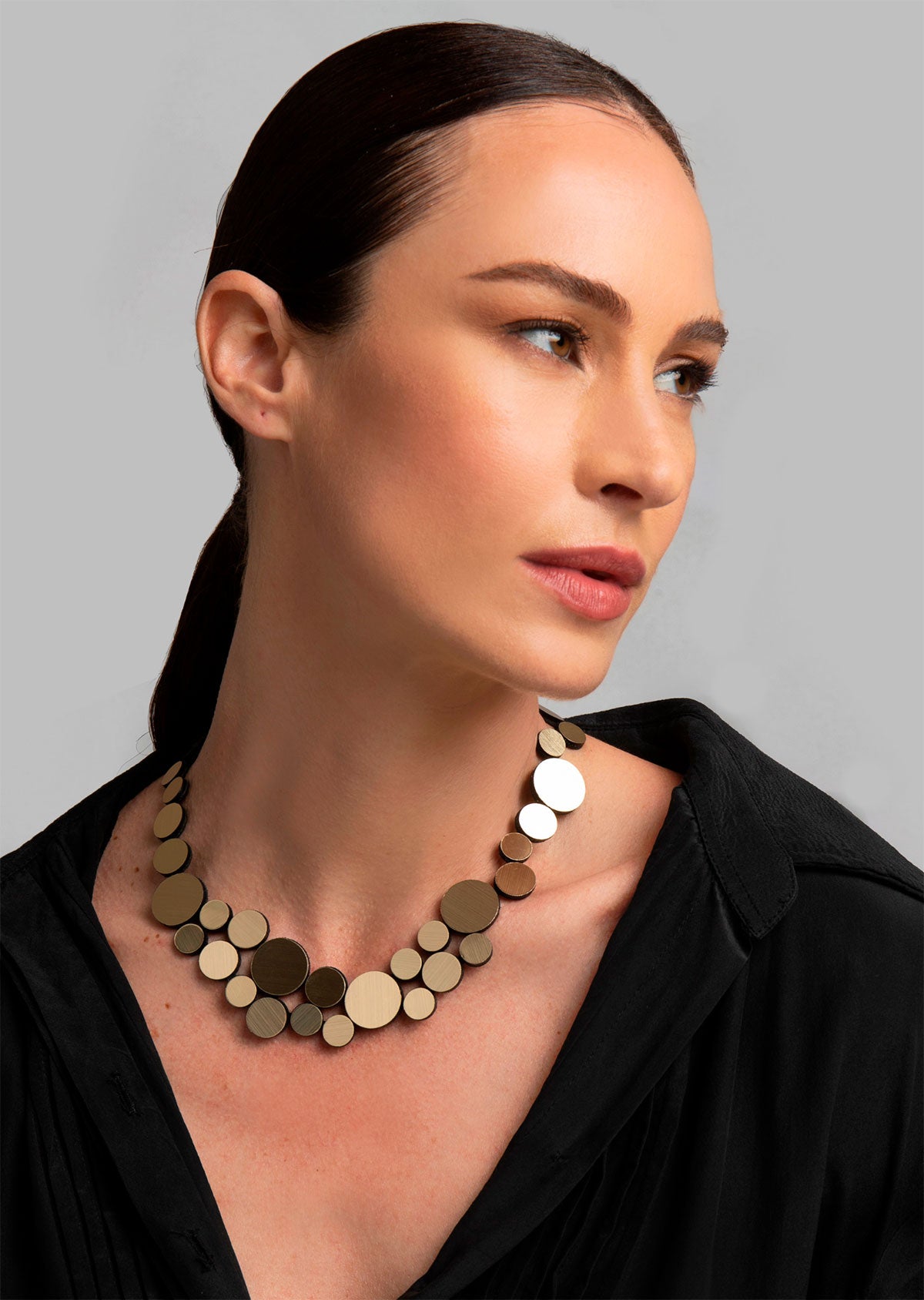 Colar Abstração Fizz Ouro