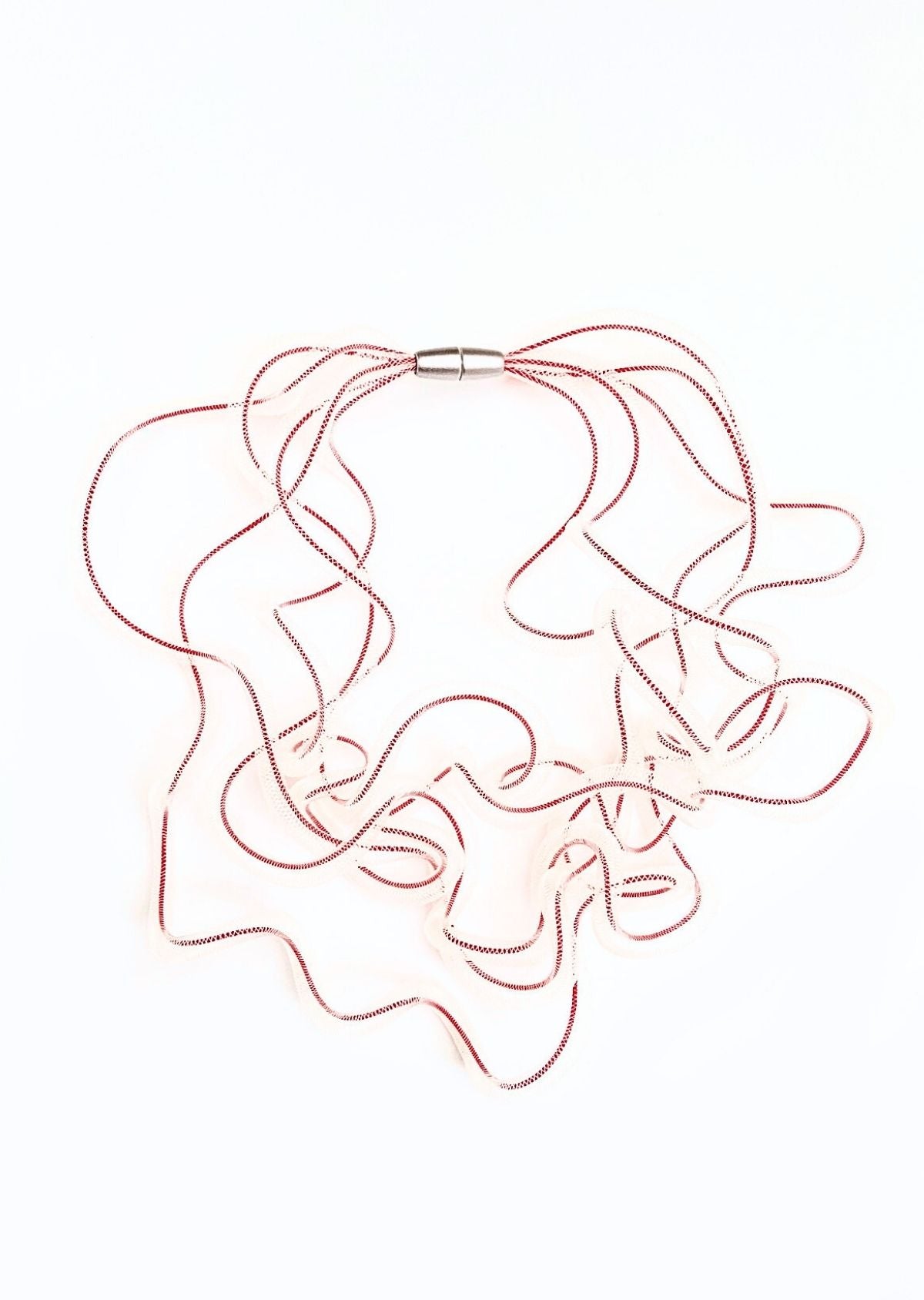 Colar Etéreo Vermelho e Branco