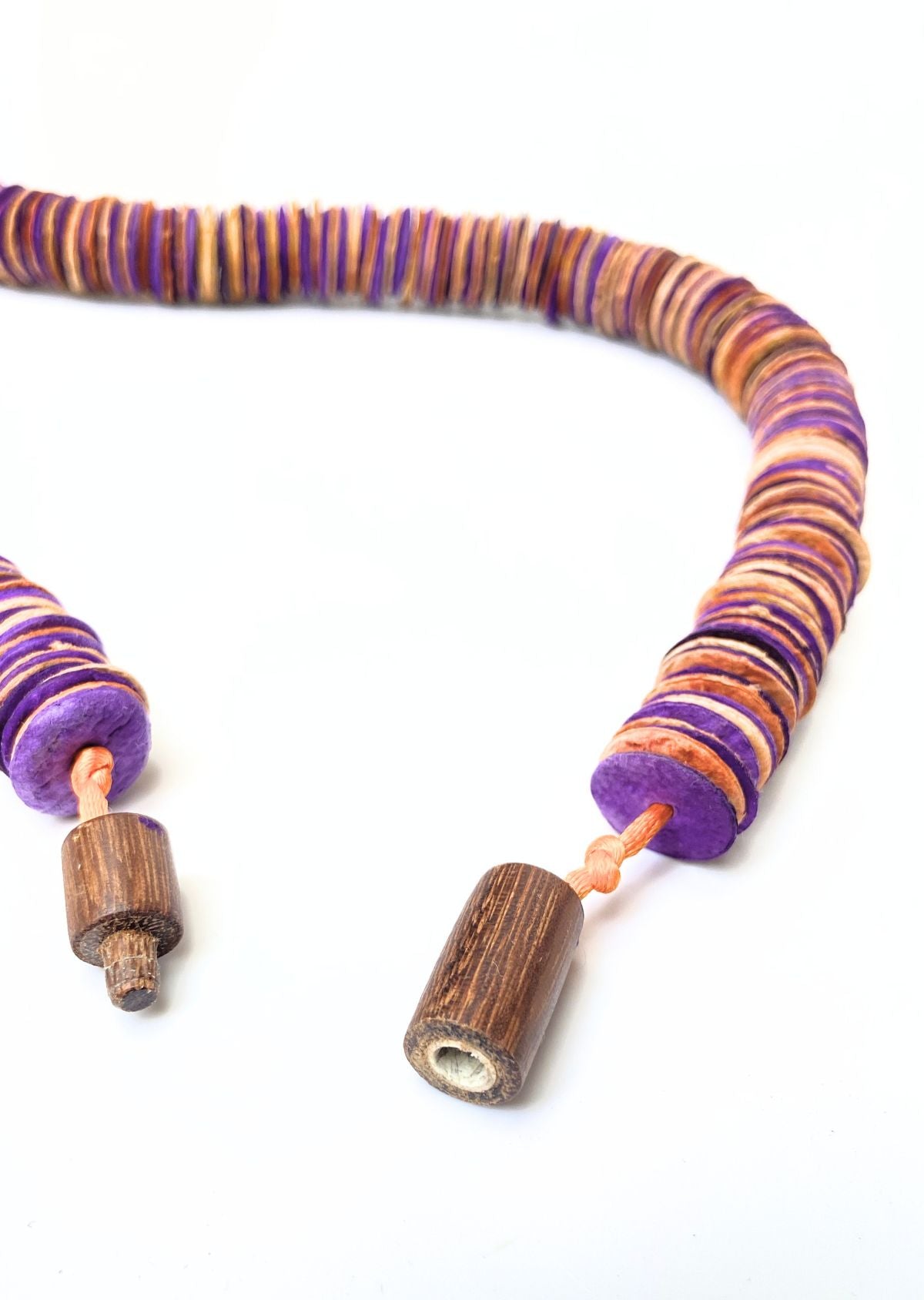 Colar Netuno Roxo, longo-curto