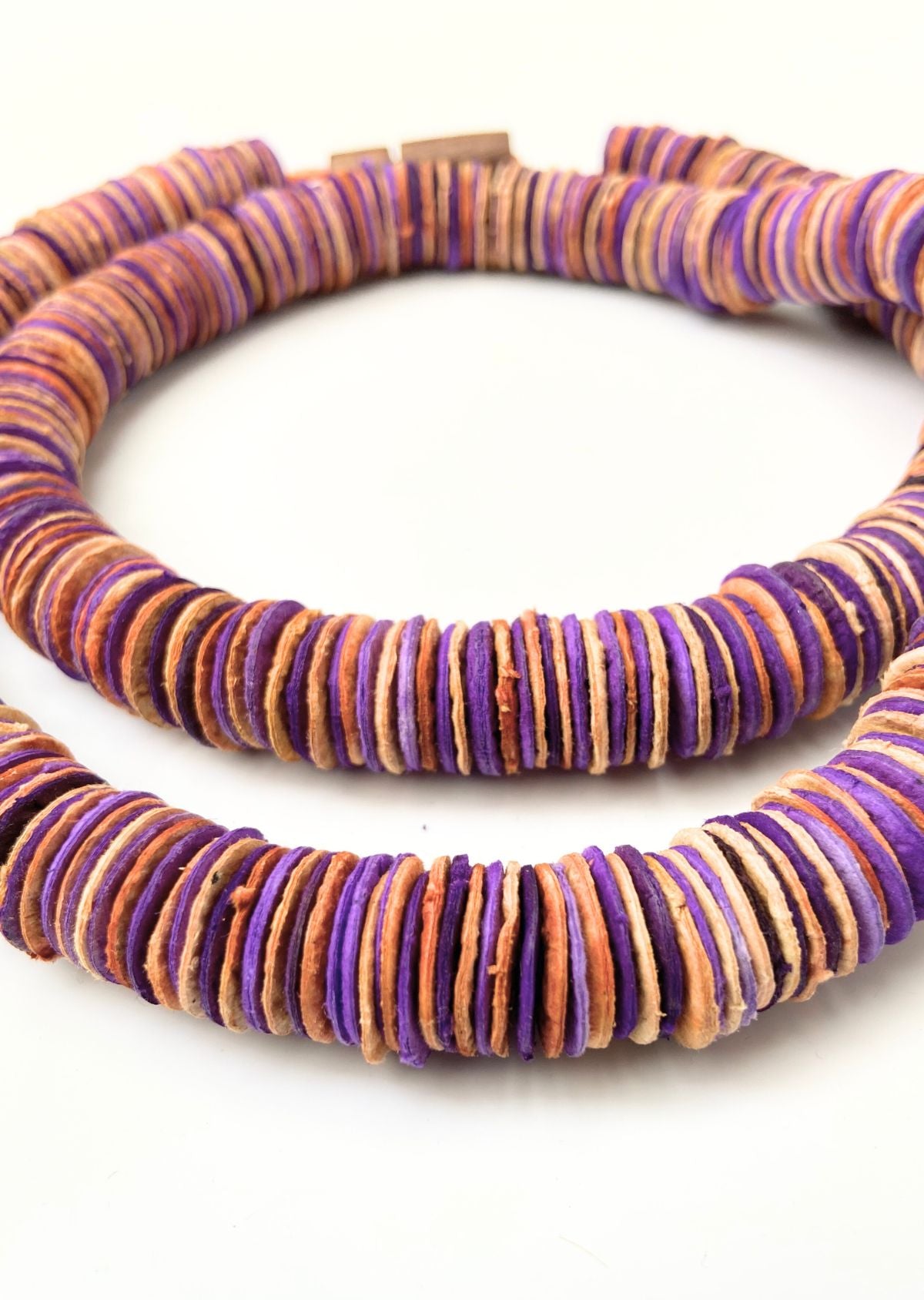 Colar Netuno Roxo, longo-curto
