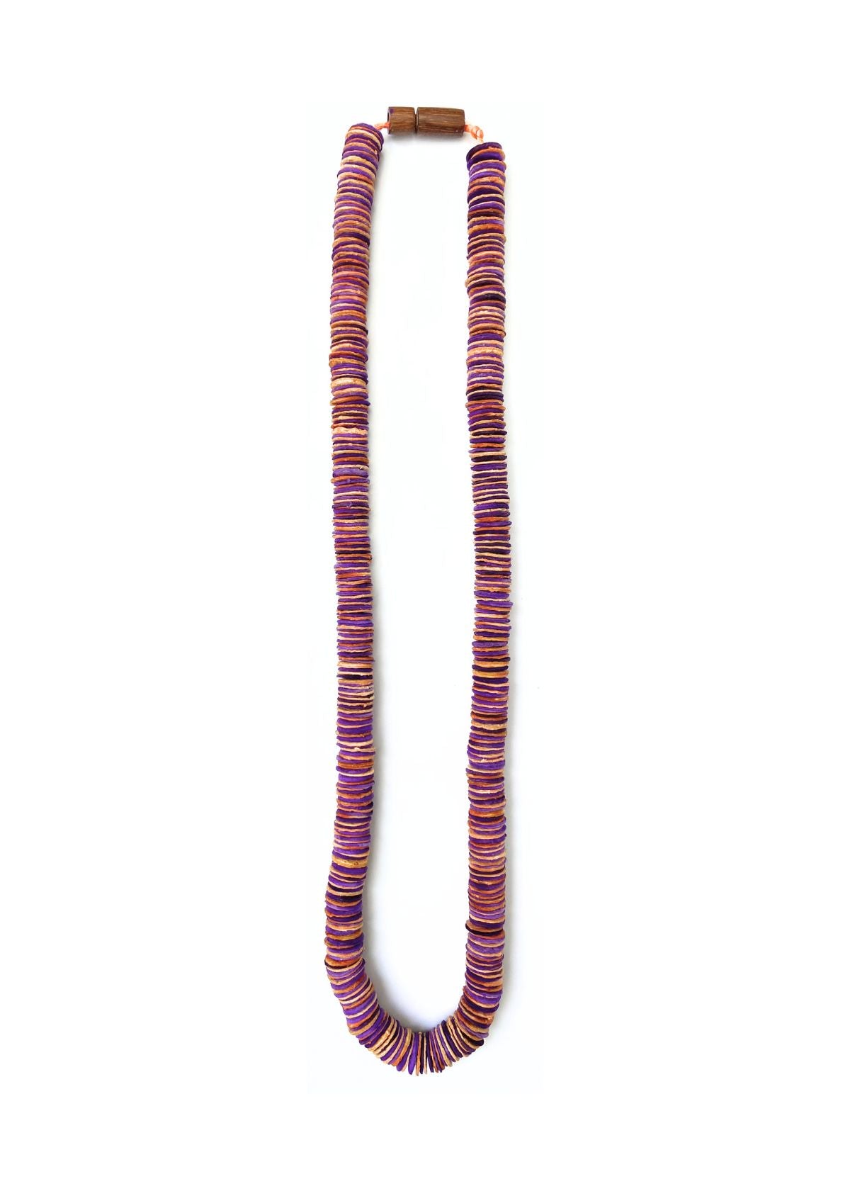 Colar Netuno Roxo, longo-curto