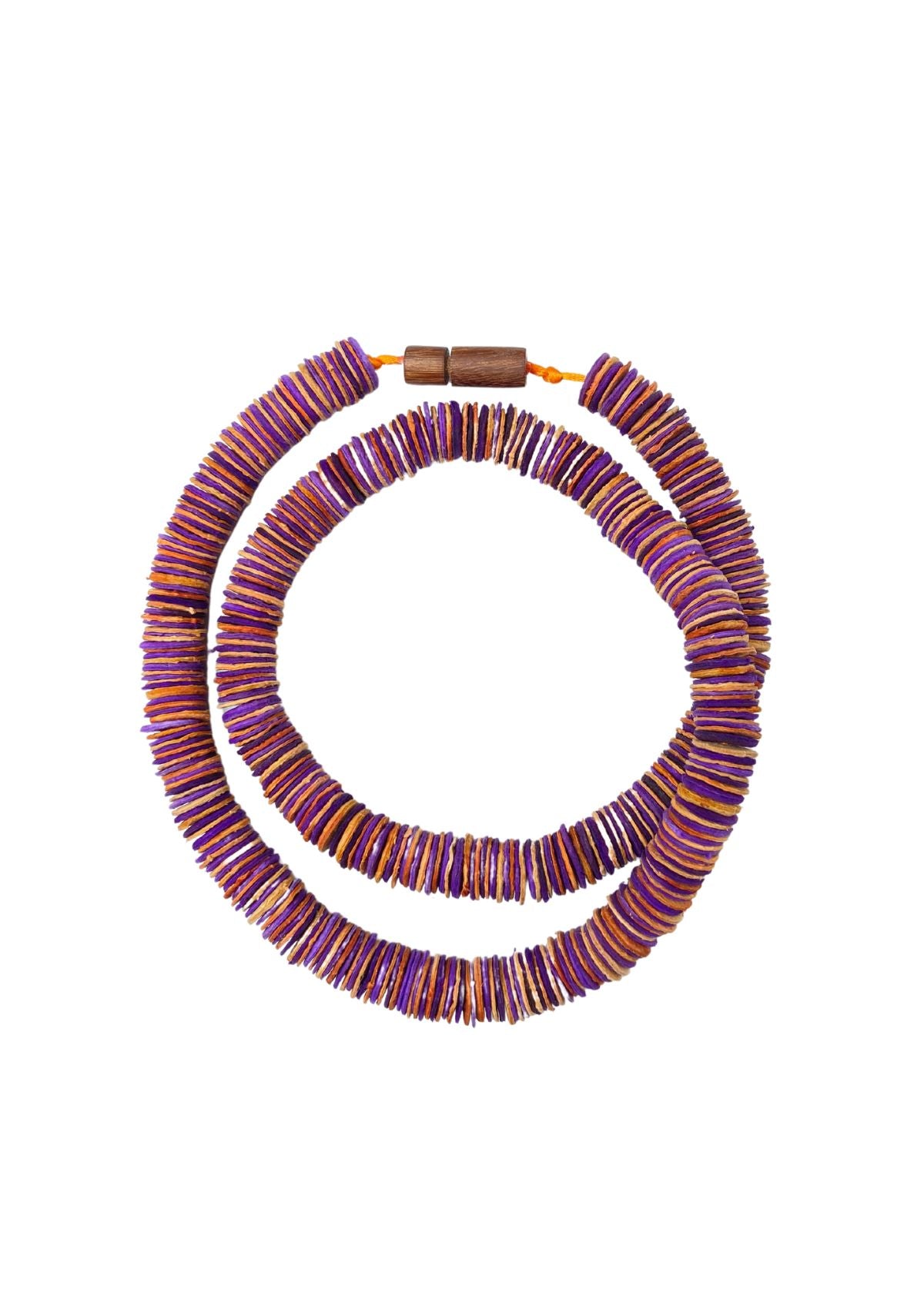 Colar Netuno Roxo, longo-curto