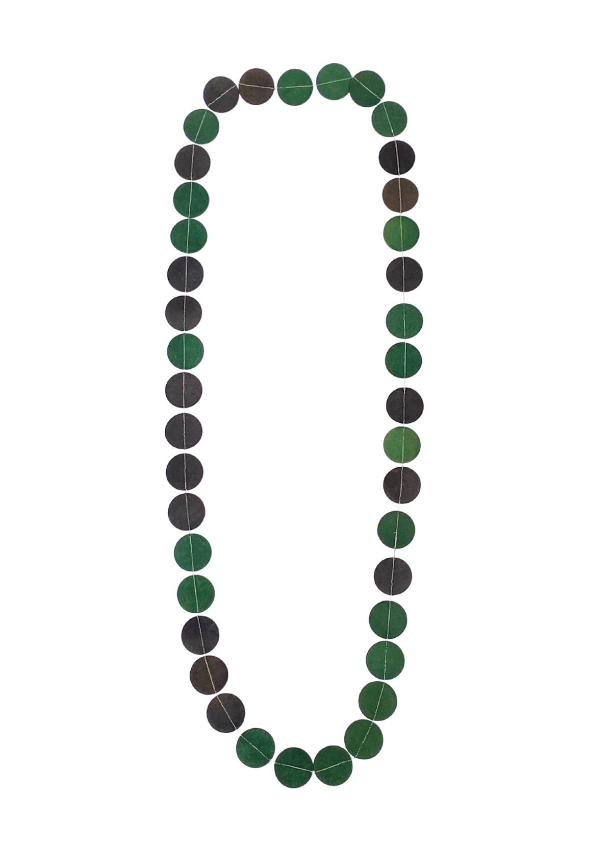 Colar SOlares Preto e Verde