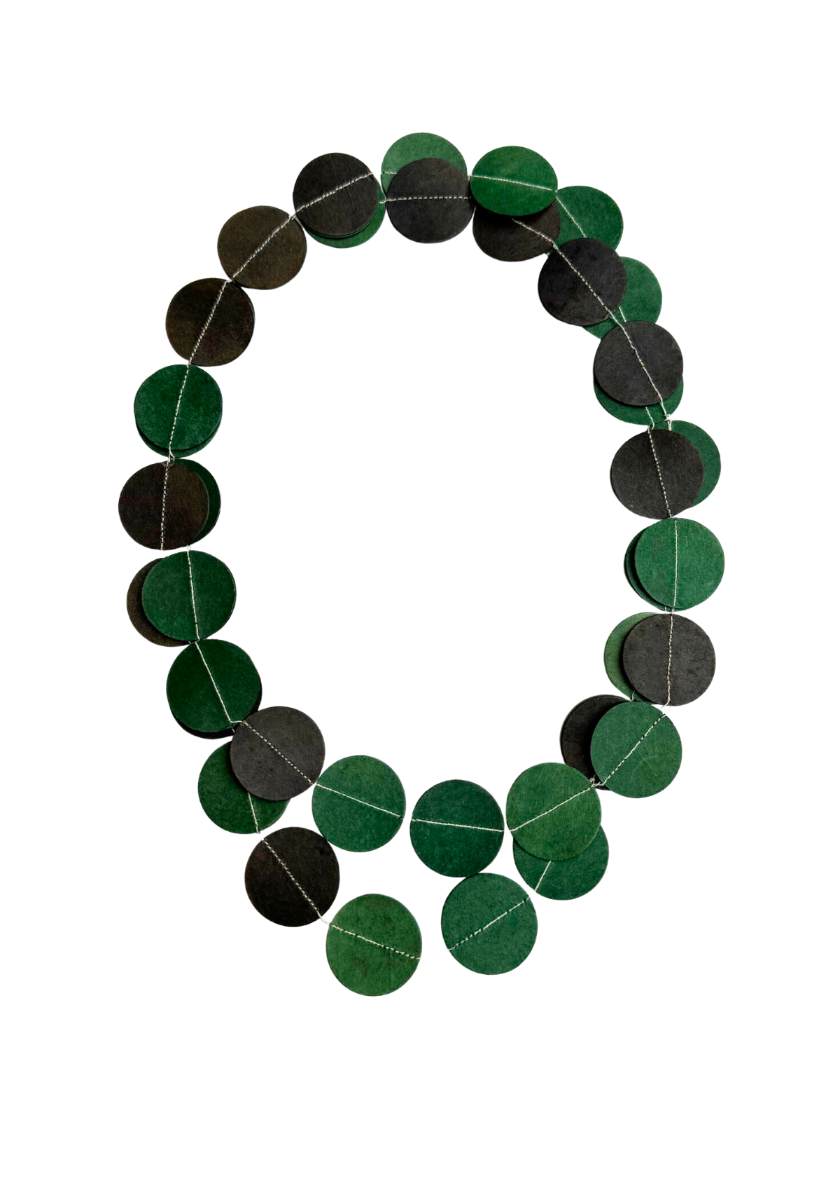 Colar Solares Preto e Verde