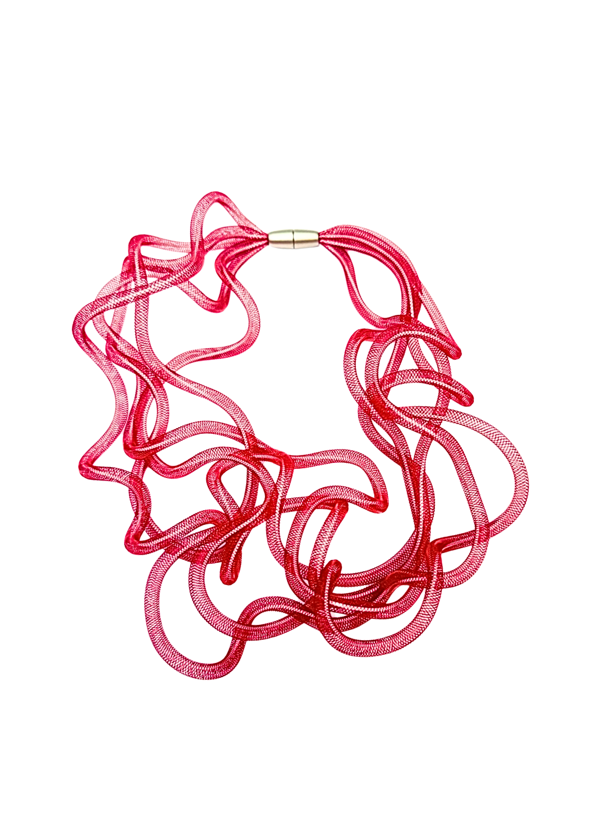 Colar Etéreo Vermelho e Branco