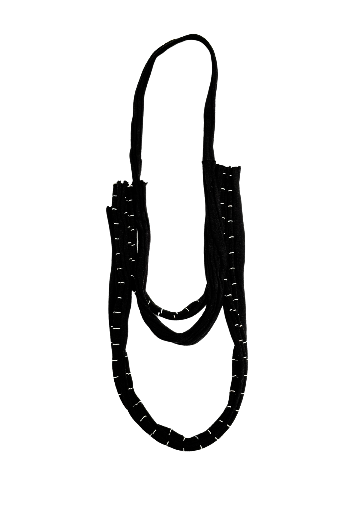 Colar Tiras Preto e Branco