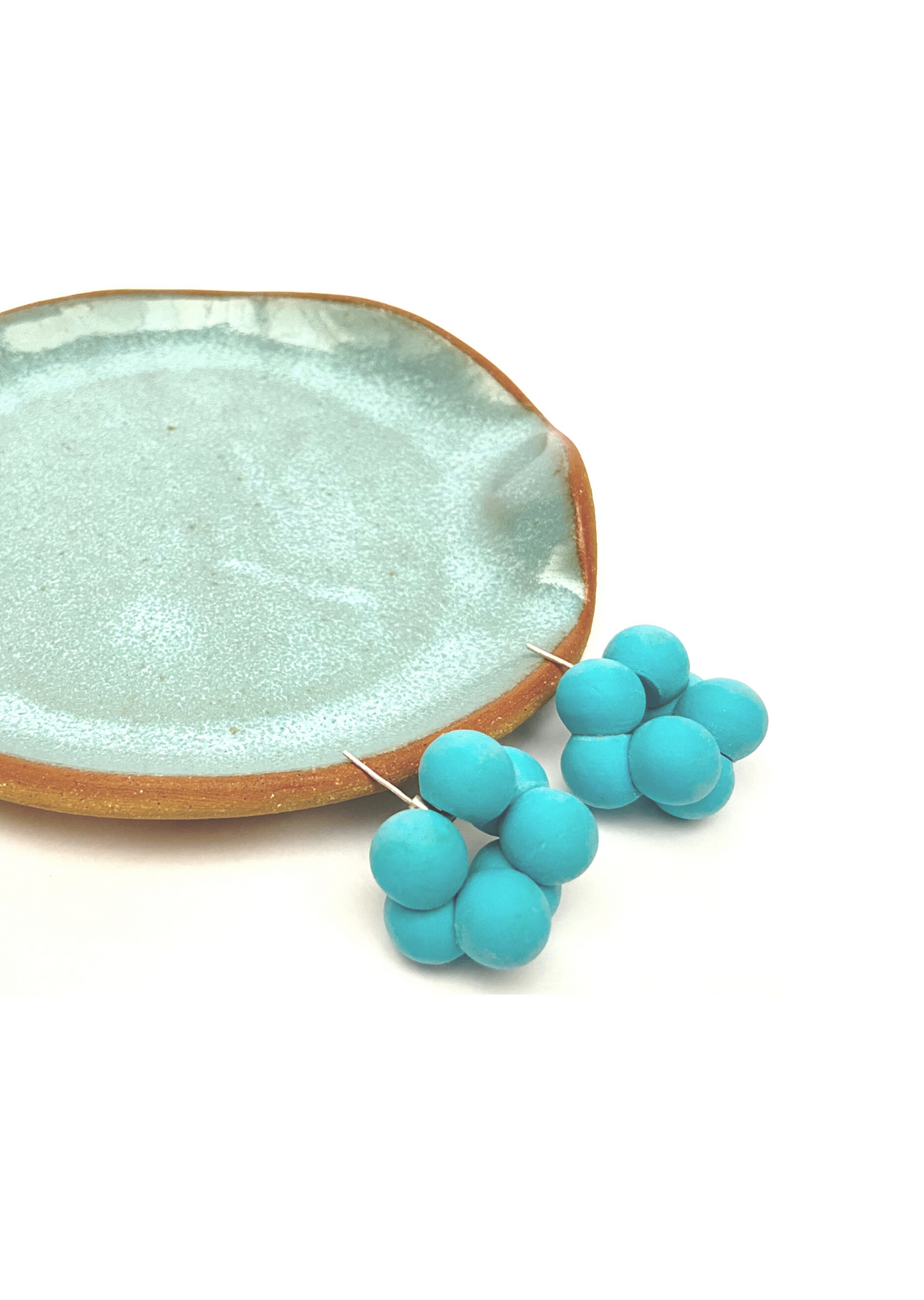 Brinco Molécula Turquesa