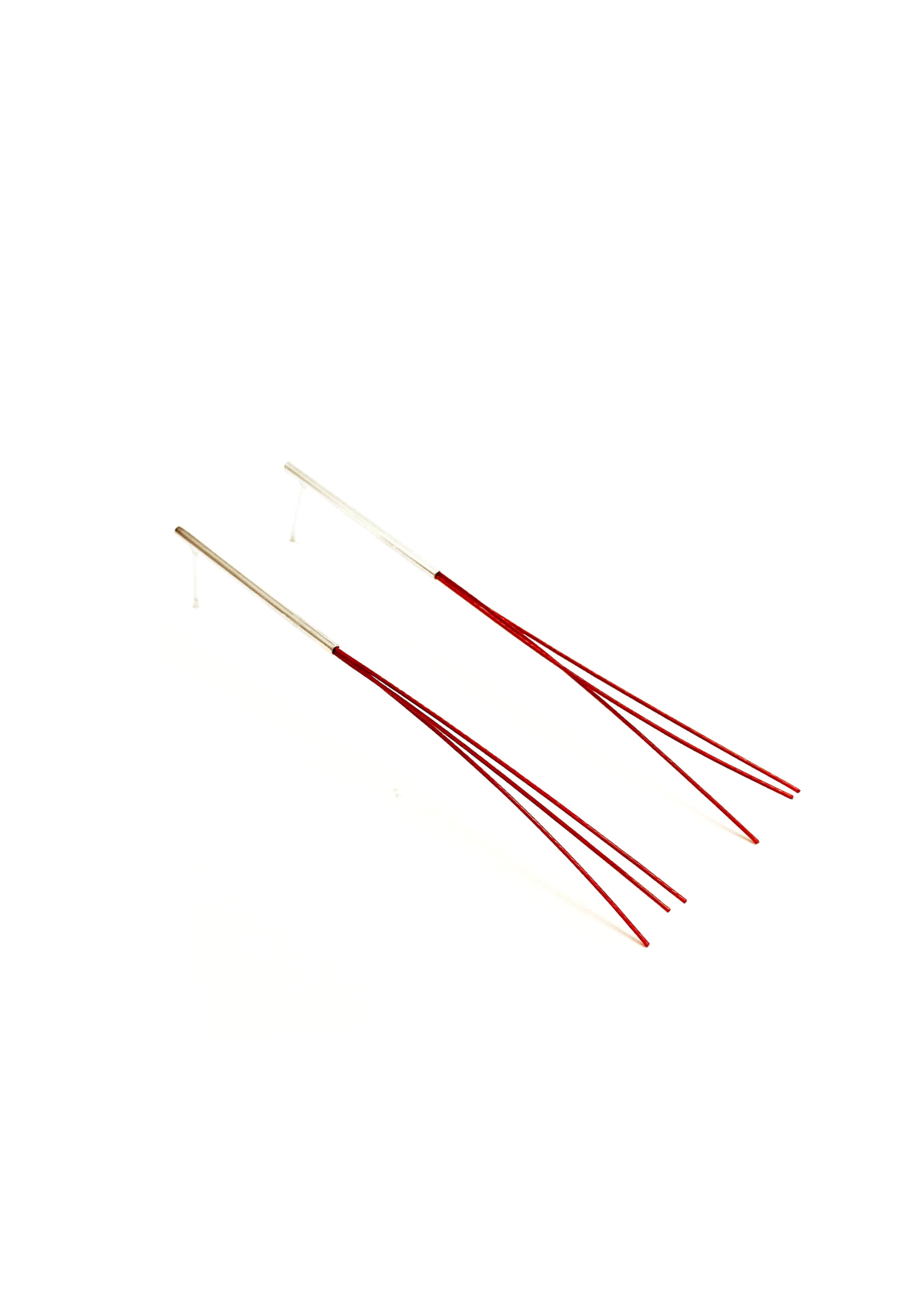 Brinco Tubos Vermelho