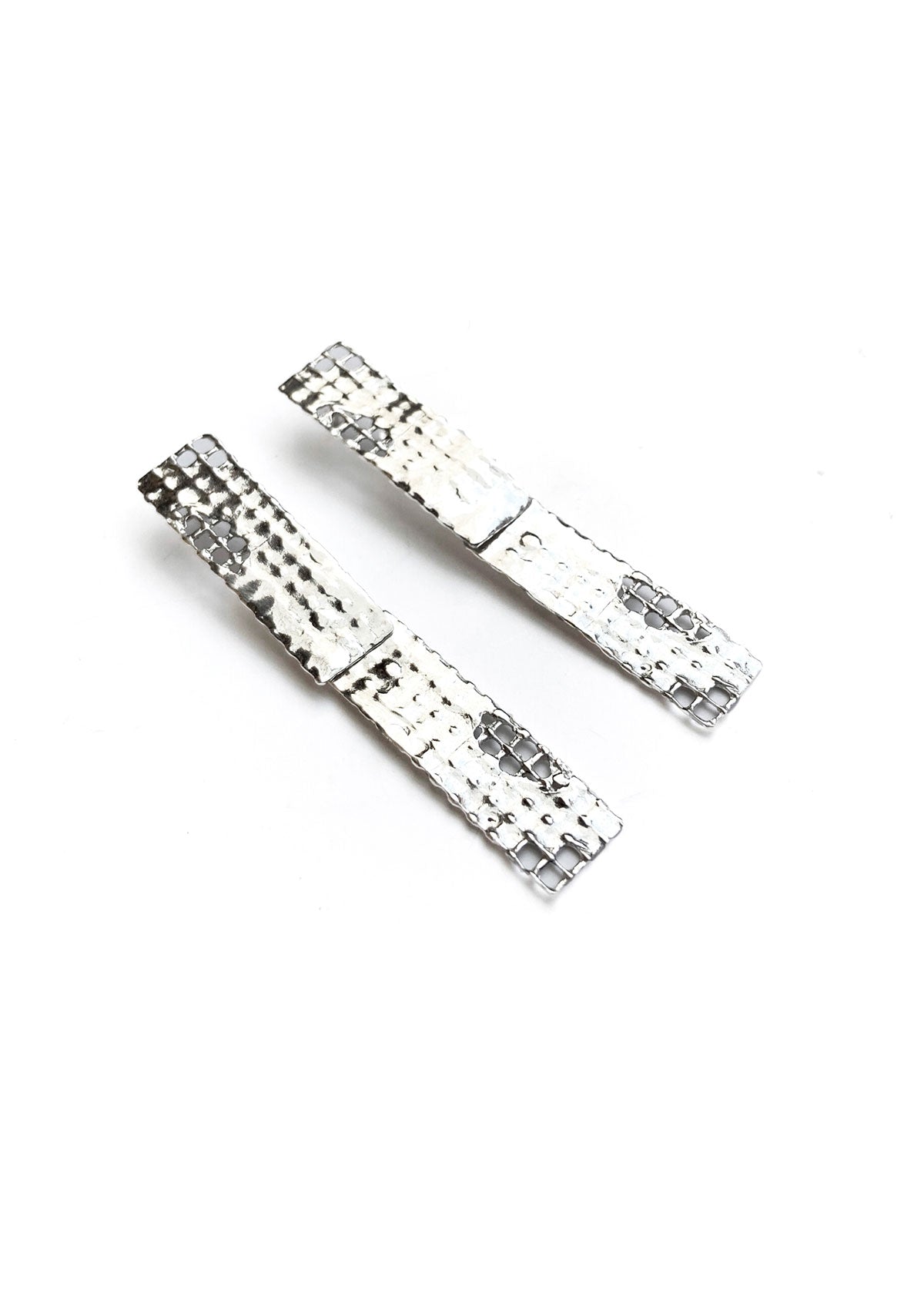 Brinco Trama Duplo Prata