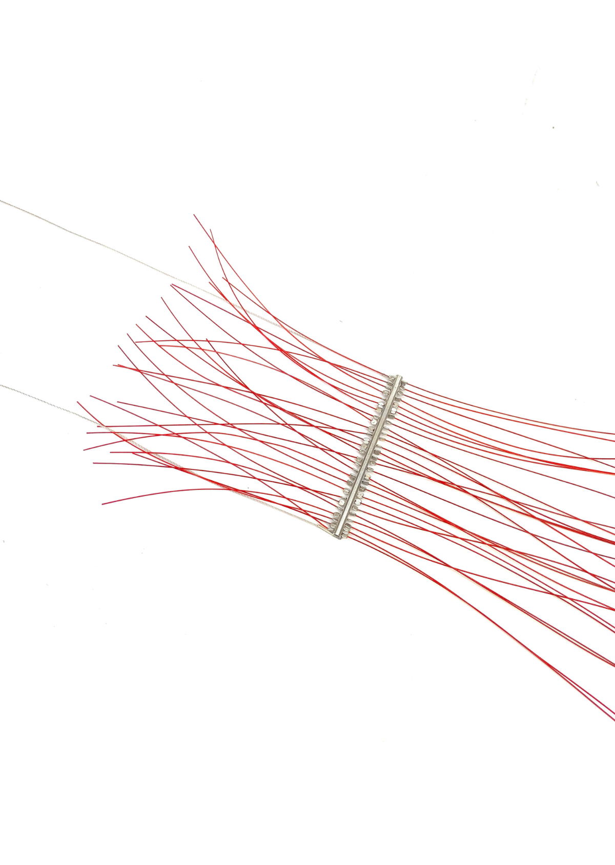 Colar Tubos Vermelho