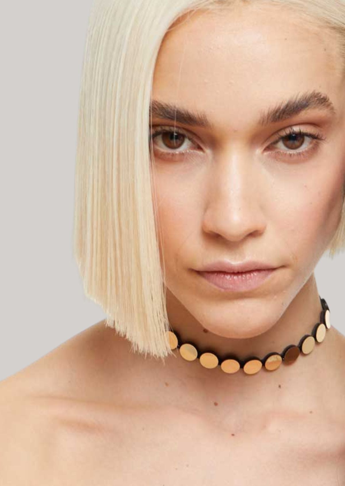 Choker Abstração Ouro