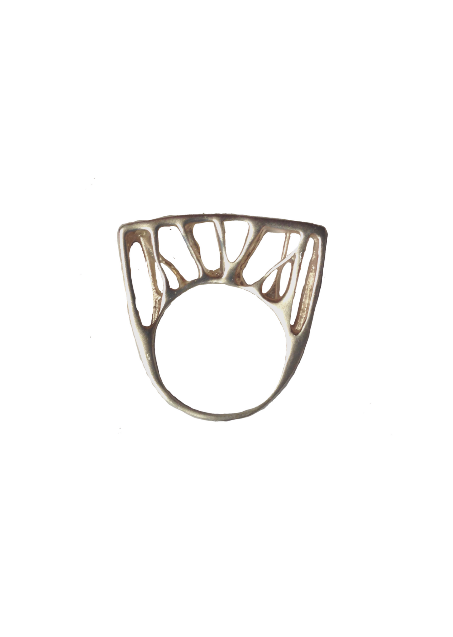 Anel Tridimensional Prata