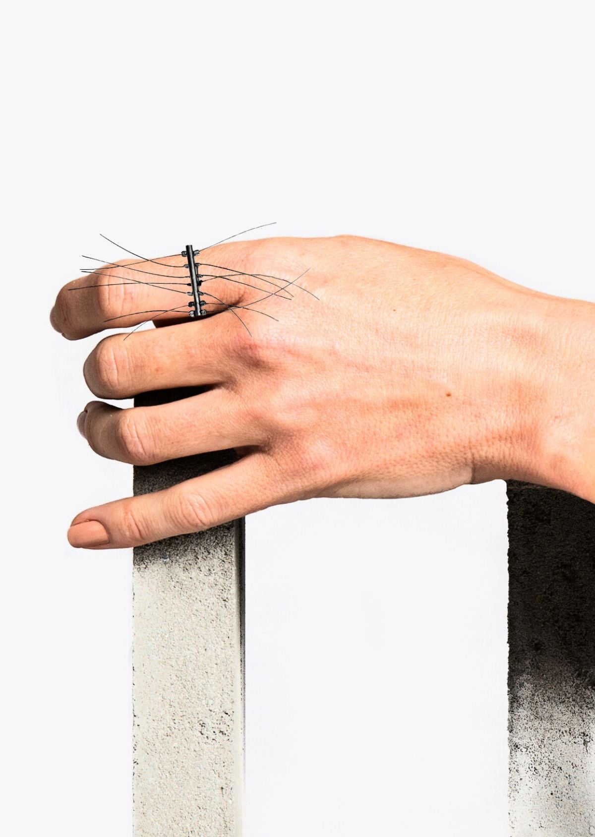 Anel Tubos Preto Mole