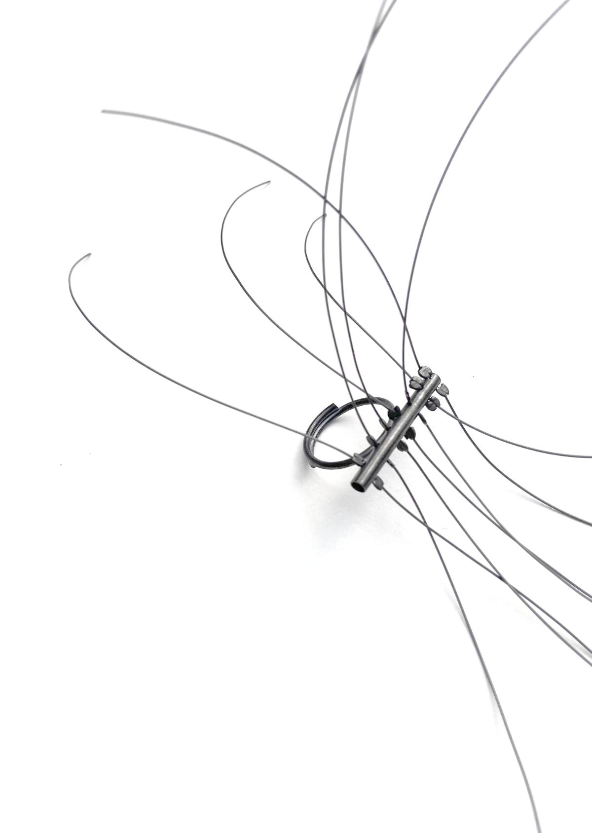 Anel Tubos Preto Mole