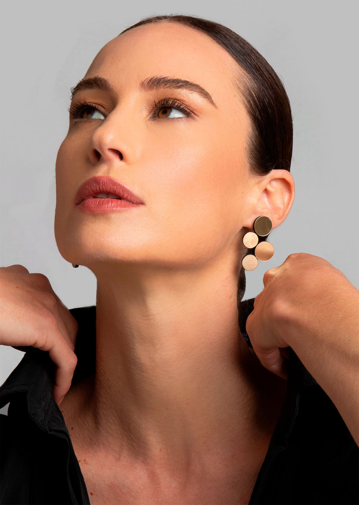 Brinco Abstração Ouro