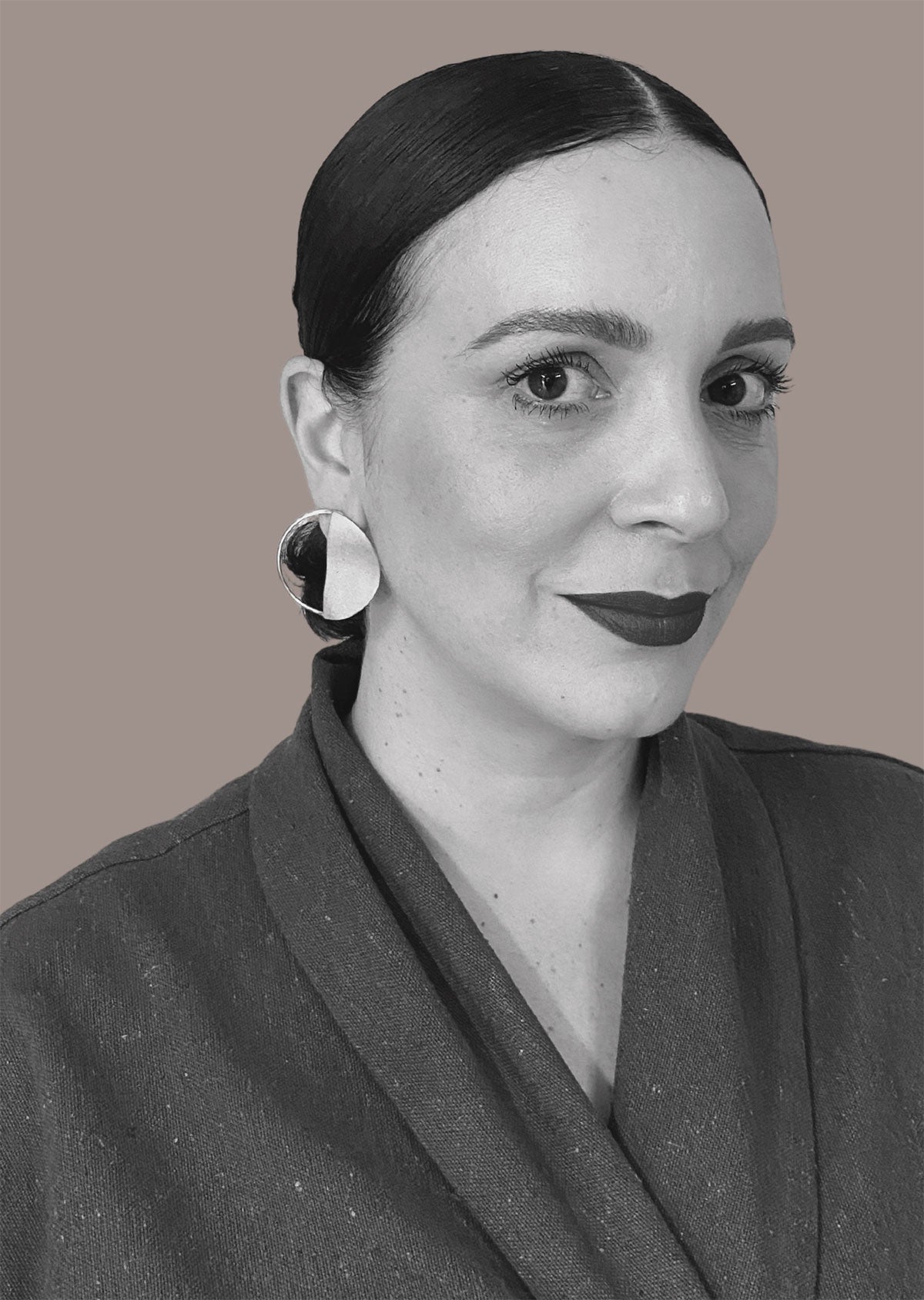 Brinco Meio-Cheio Prata