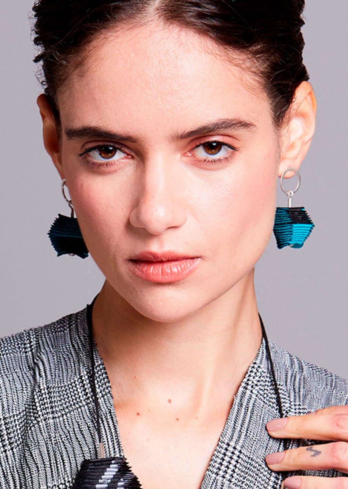 Brinco Serpentina Turquesa