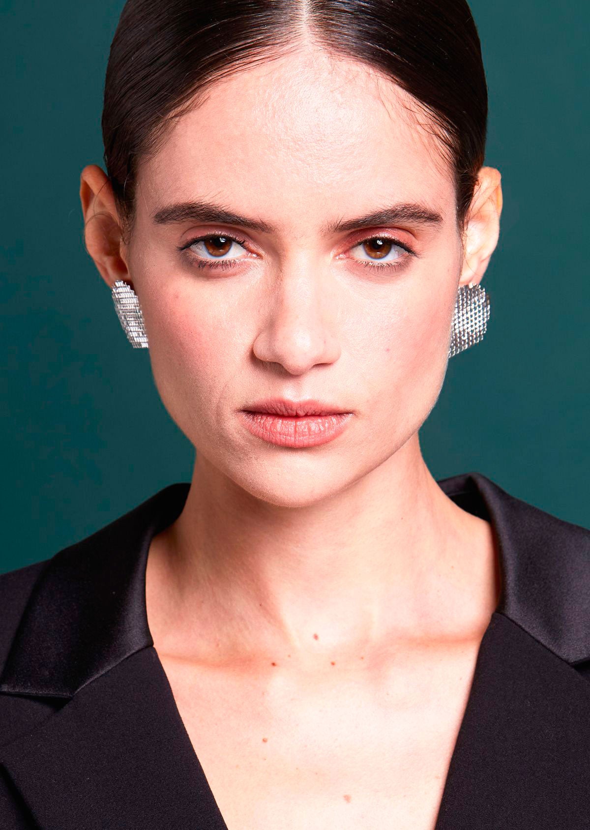 Brinco Trama Círculo Prata