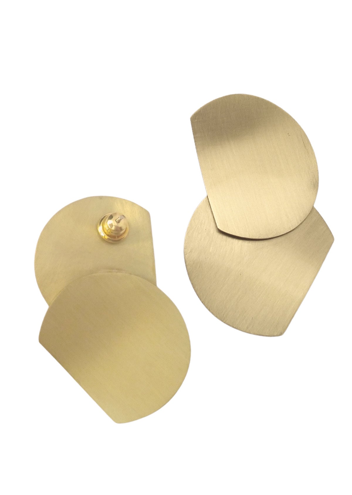 Brinco Contraponto Dourado Duplo
