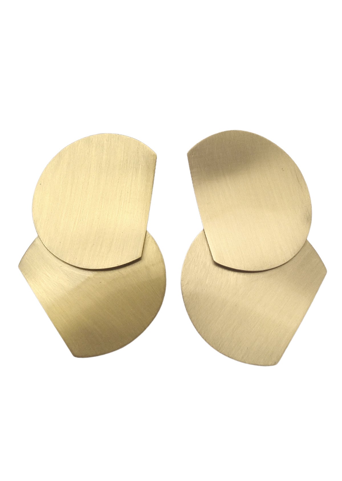Brinco Contraponto Dourado Duplo