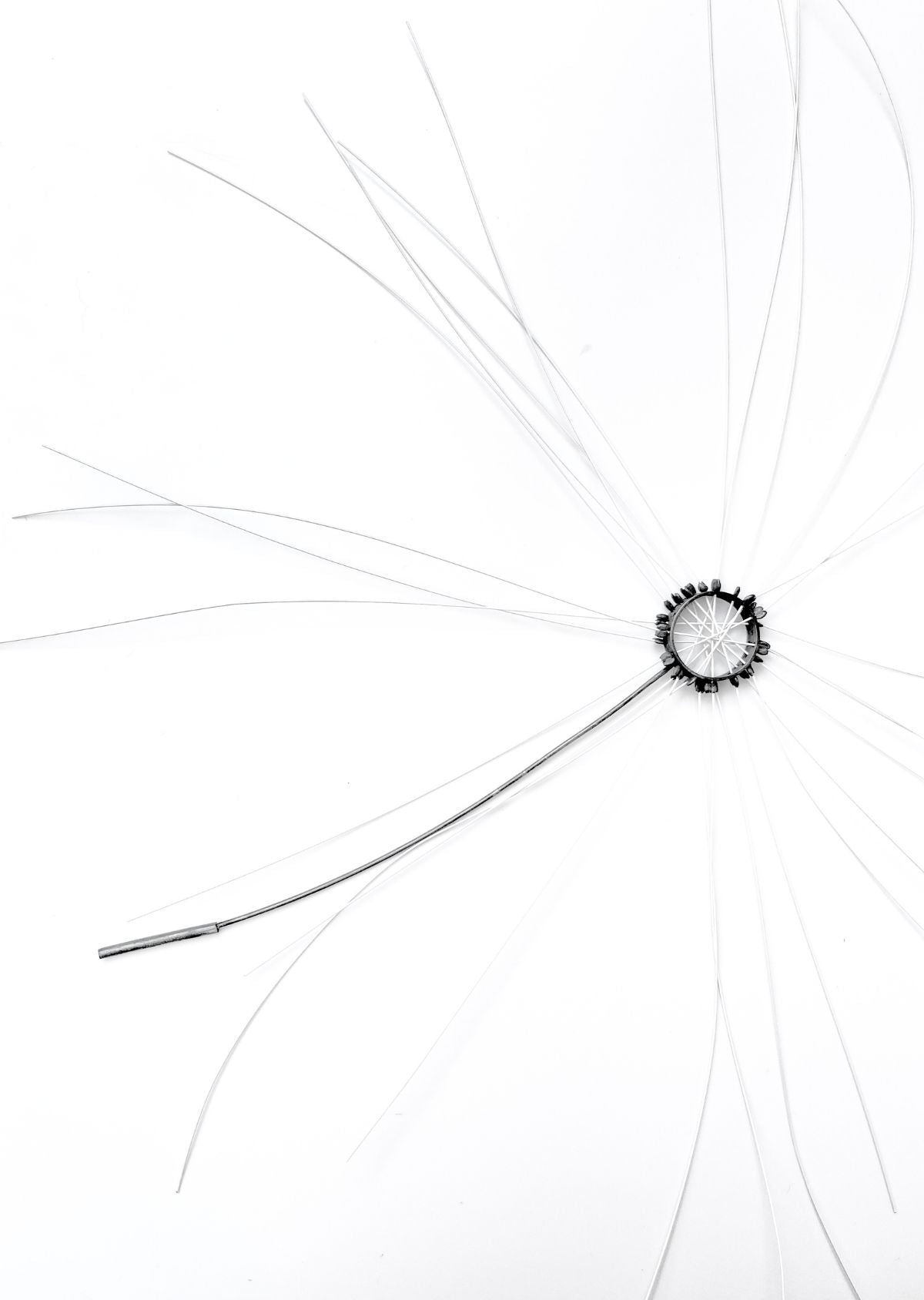 Broche Ouriço Branco