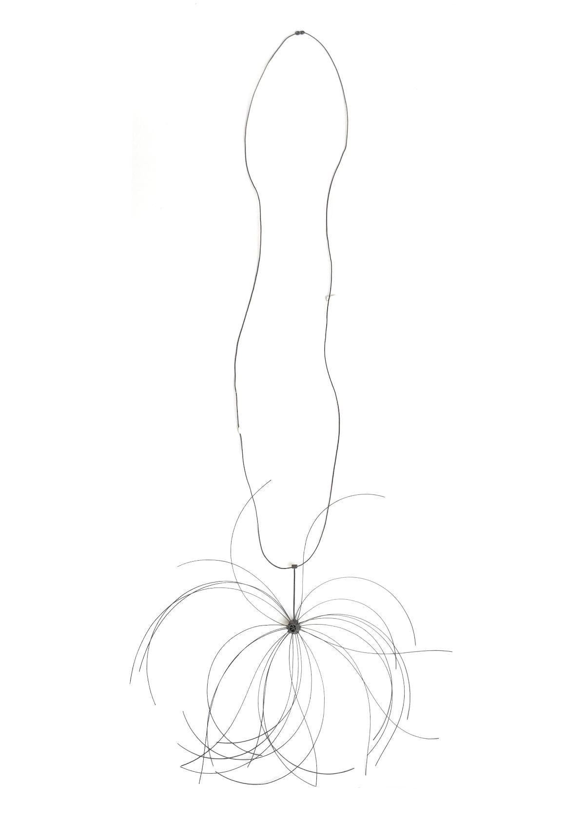 Colar Ouriço Preto Mole