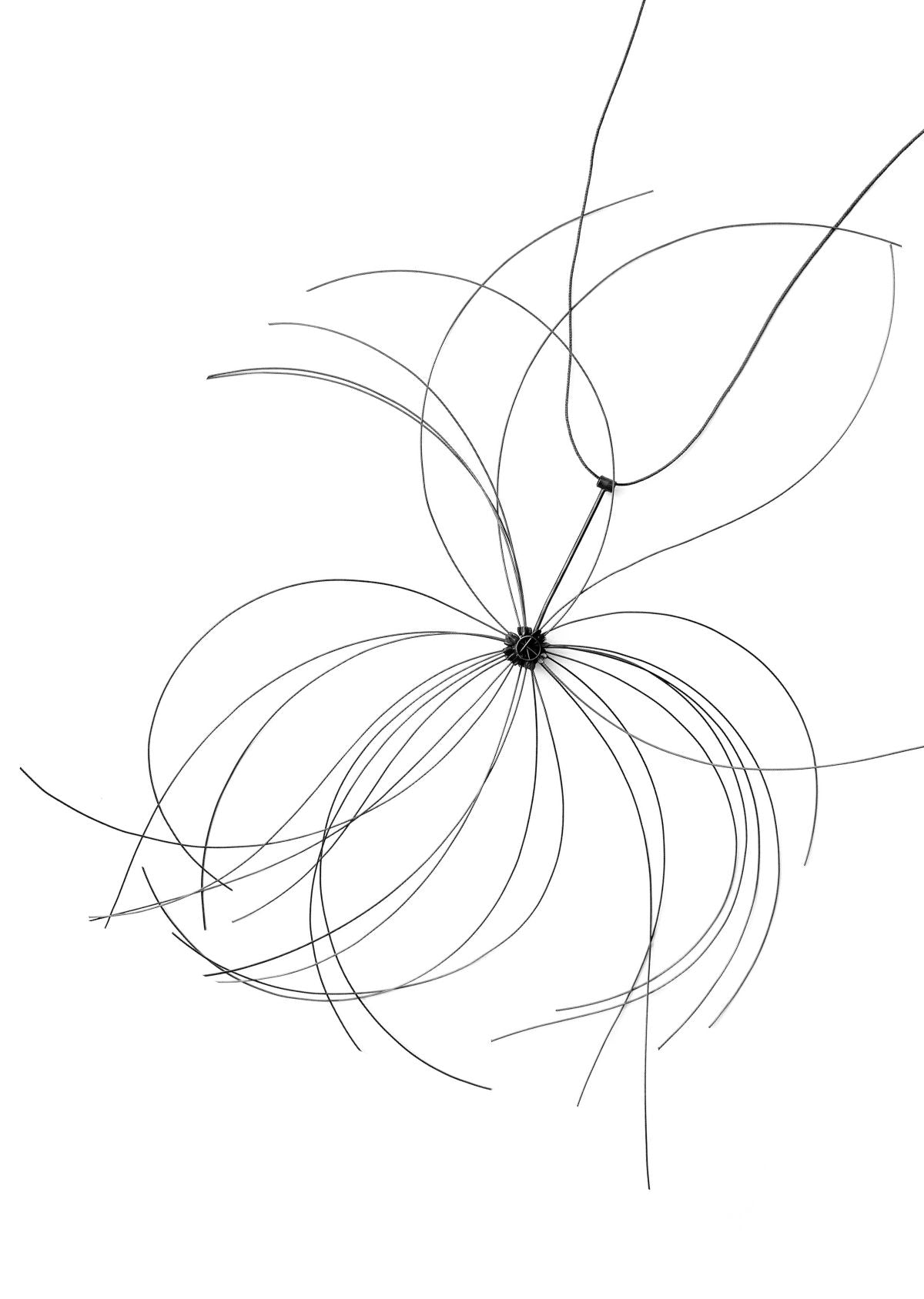 Colar Ouriço Preto Mole