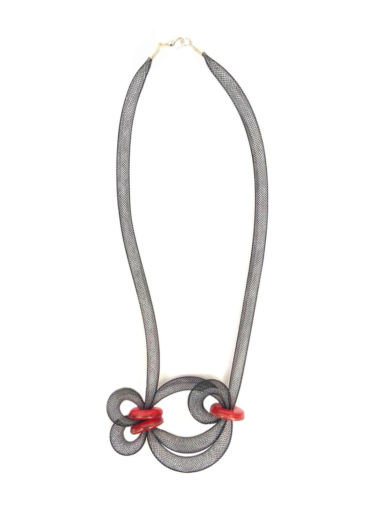 Colar Donna Vermelho e Preto