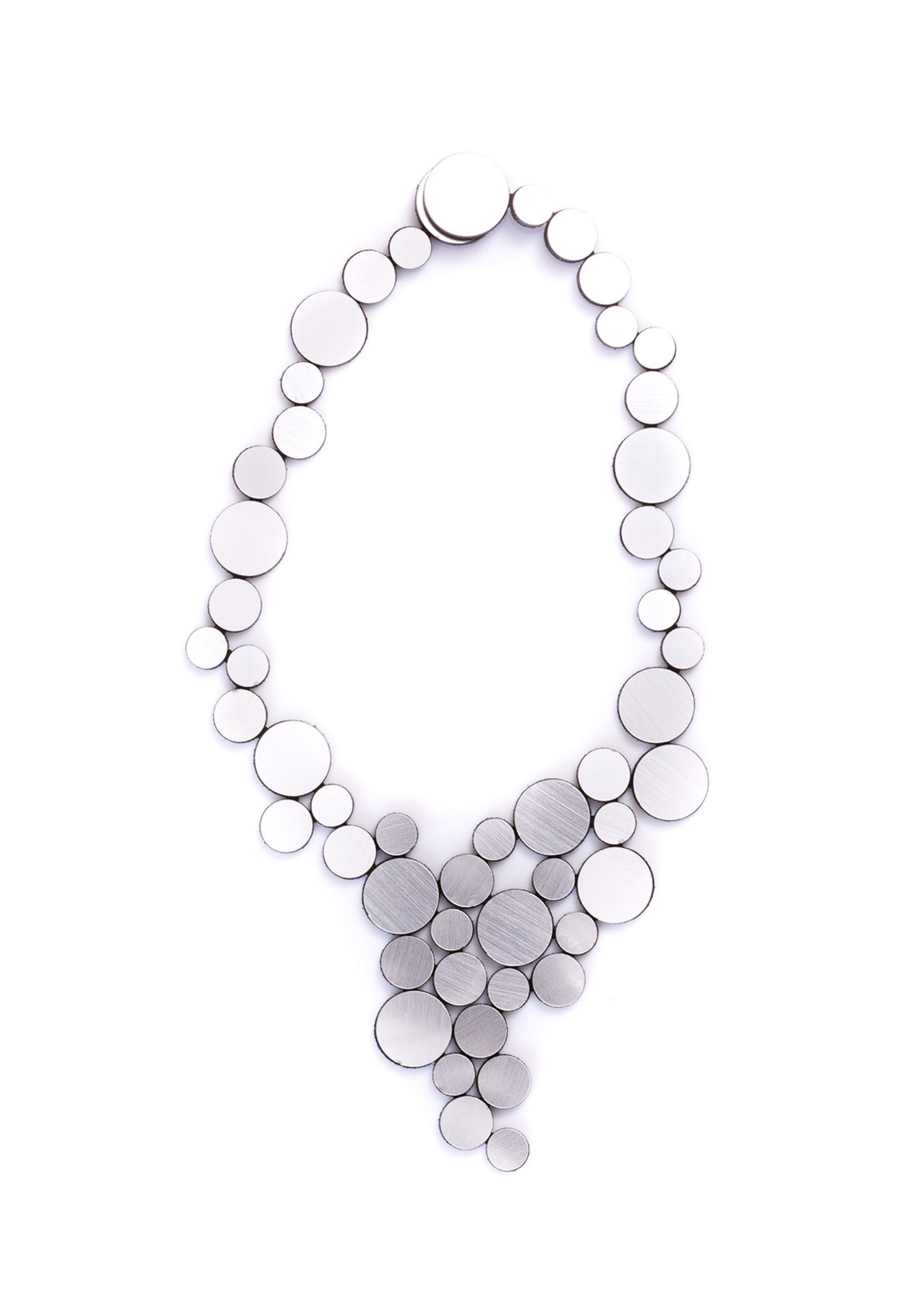 Colar Abstração V Prata - TOM