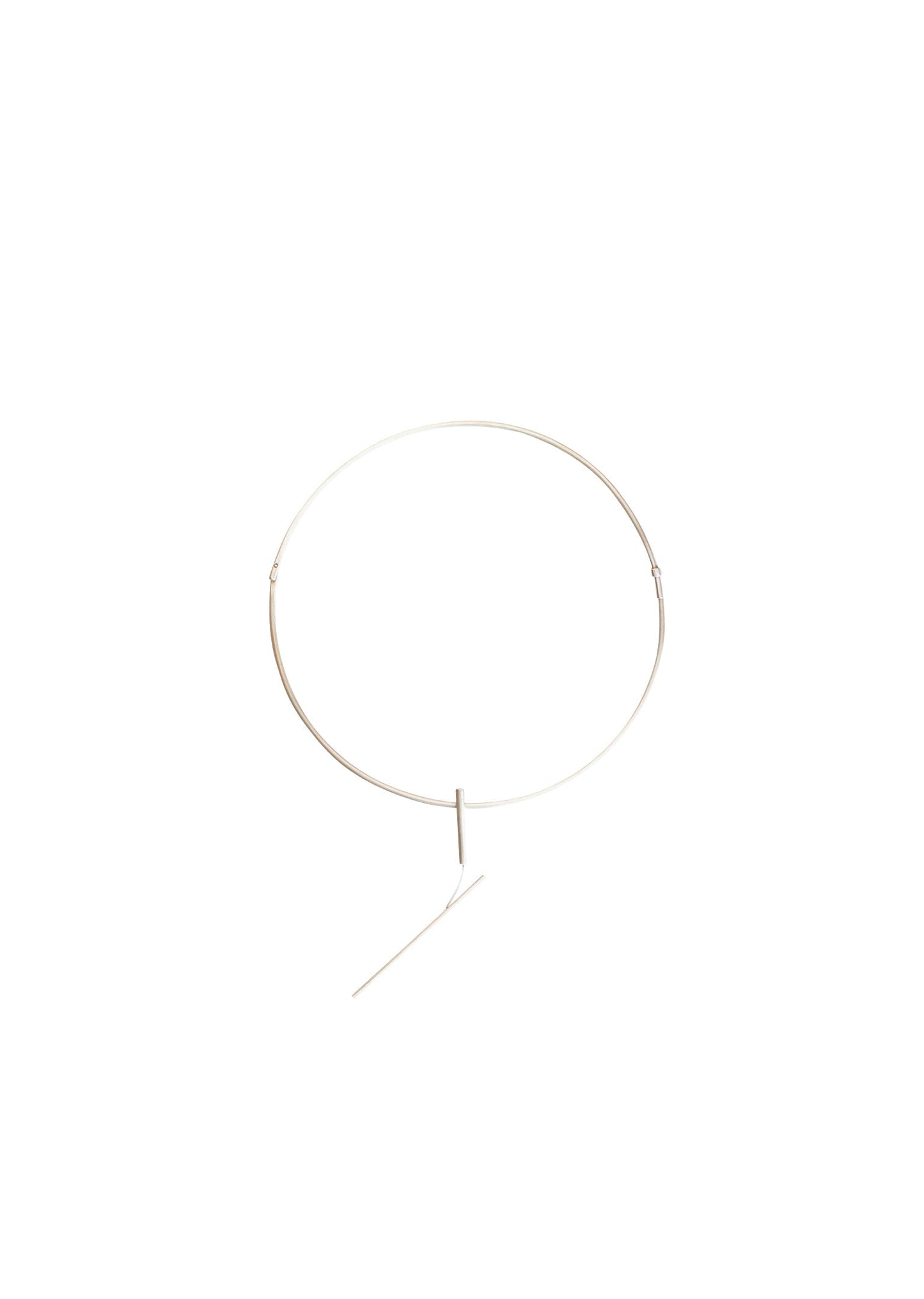 Colar Aro Articulado com Pingente Oblíquo - TOM