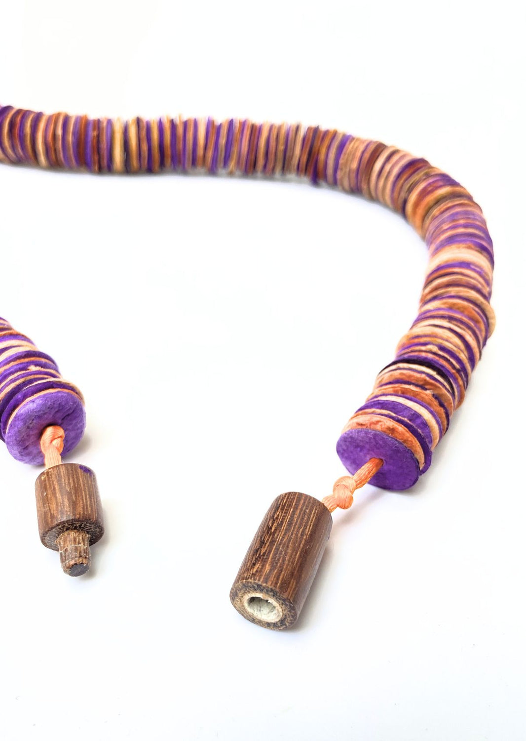 Colar Netuno Roxo, longo-curto