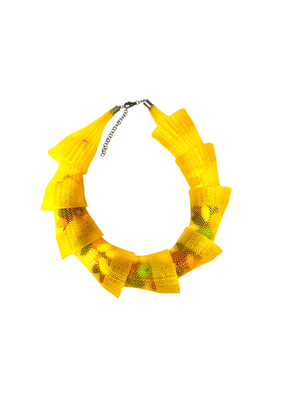 Colar Gomos Amarelo com Cores
