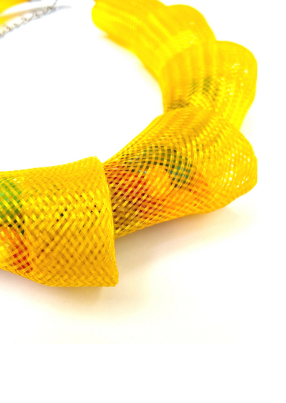 Colar Gomos Amarelo com Cores