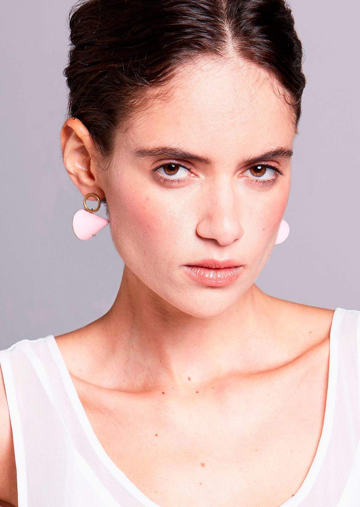 Brinco Cone Rosa G