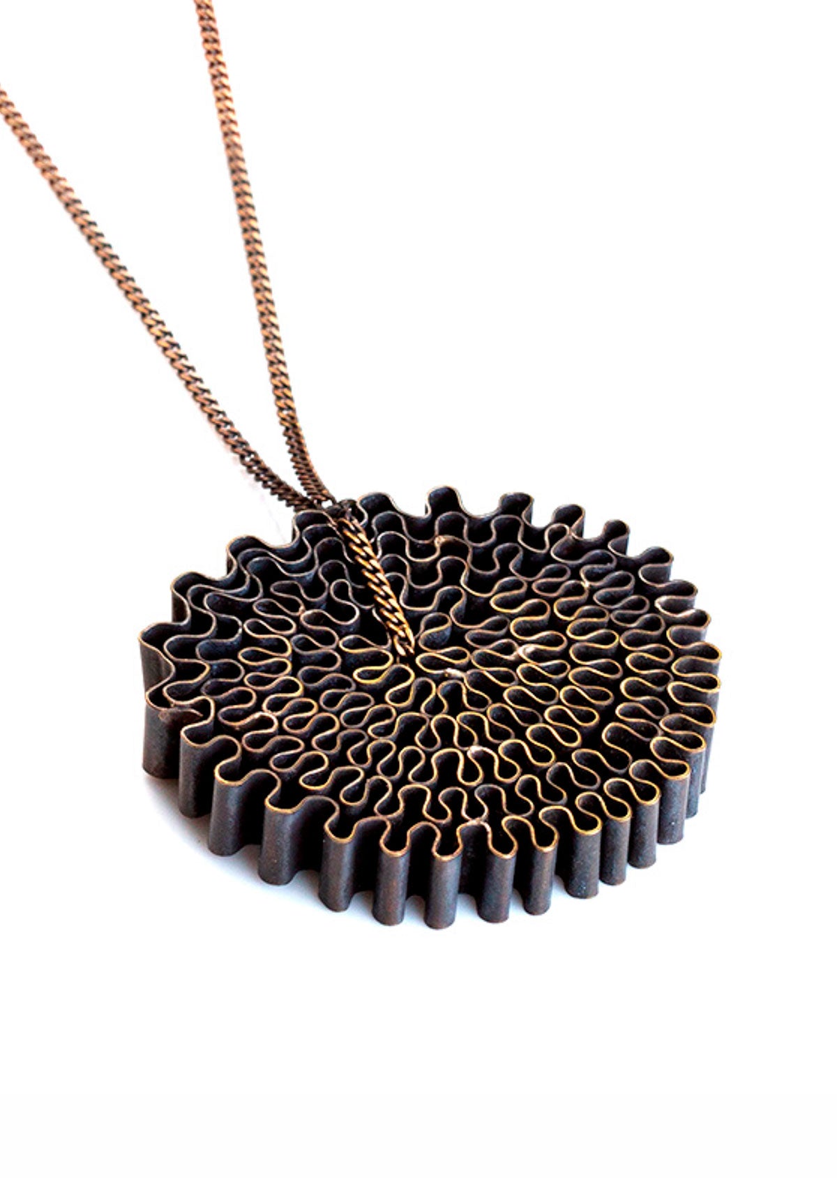 Colar Panal Bronze Oxidado