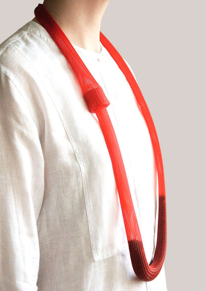 Colar Bainha Vermelho