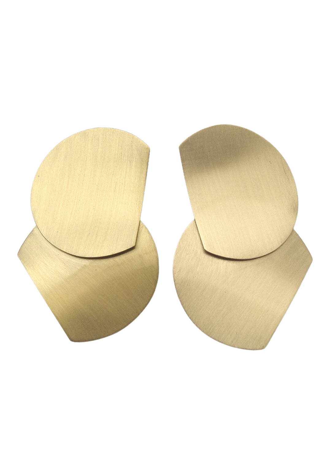 Brinco Contraponto Dourado Duplo